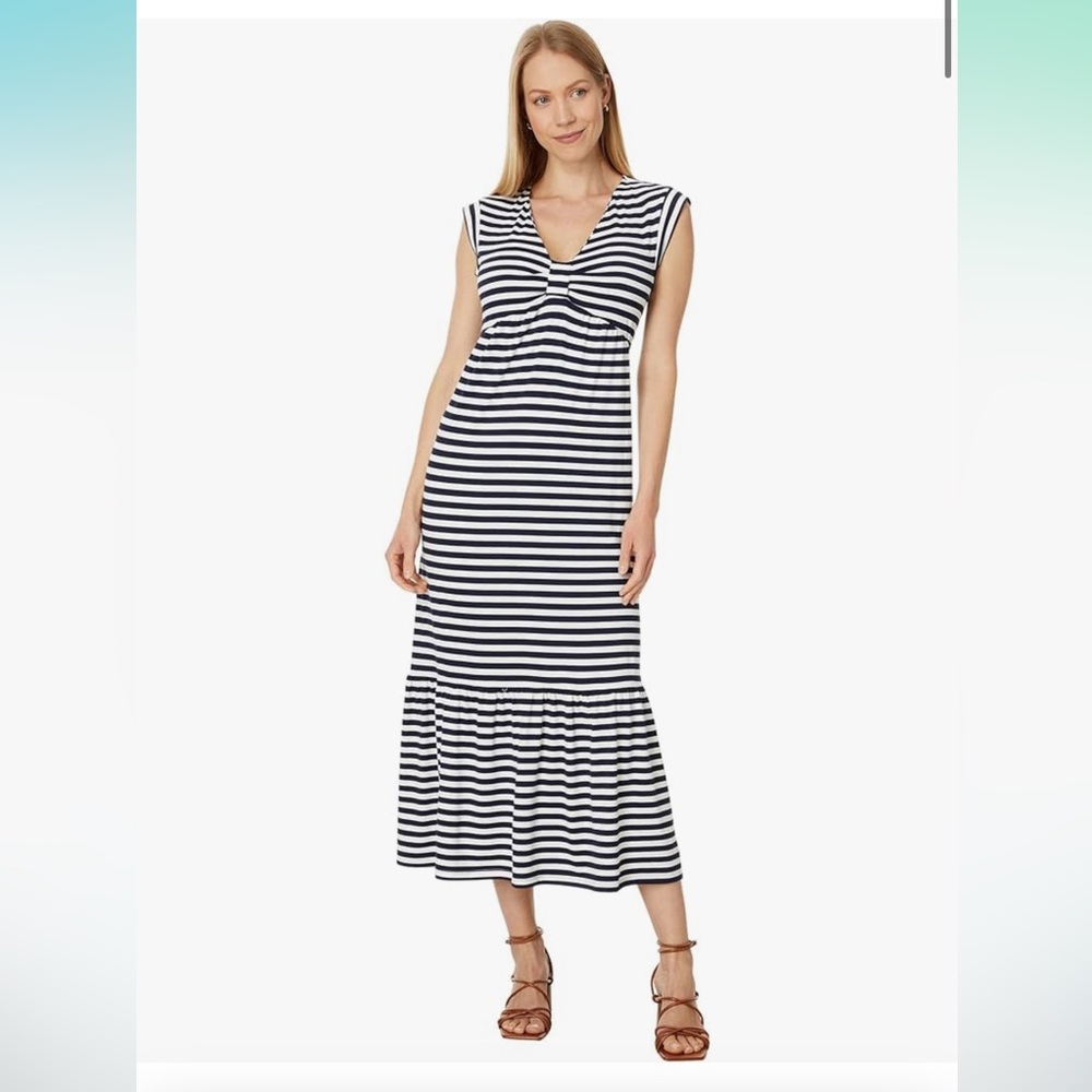 NWT Tommy Hilfiger Women’s Medium Maxi Layered Striped Dress